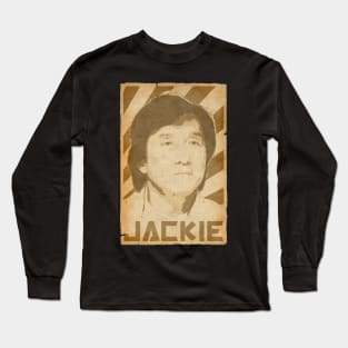 Jackie Chan Retro Propaganda Long Sleeve T-Shirt